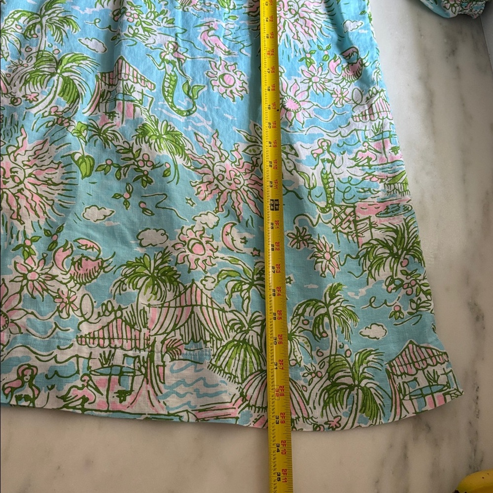 Lilly Pulitzer Mialeigh Linen Dress 00 - Picture 7 of 7
